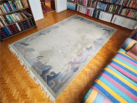 Alter handgeknüpfter Teppich (Tibet / Nepal)