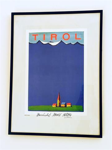 Handsignierter Kunstdruck "Tirol" von Ernst Insam