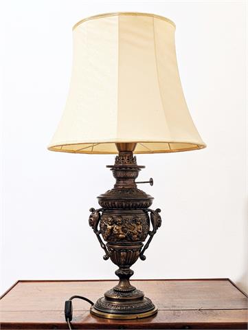 Antike Messing Petrolumlampe von R. Ditmar (Wien)