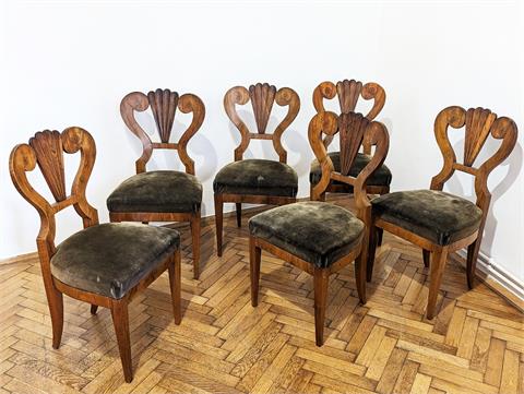 Sechs Biedemeier Stühle